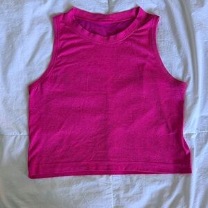 Lululemon Seawheeze Vibrant Pink Sleeveless Women's Crop Top